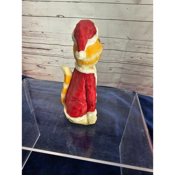 World Bazaars Holiday Collection Resin Cat Christmas Figurine‎ Decoration - Picture 4 of 7